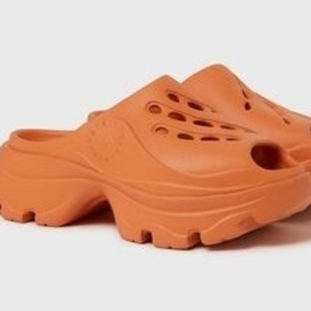 Adidas Stella McCartney Orange Clogs
